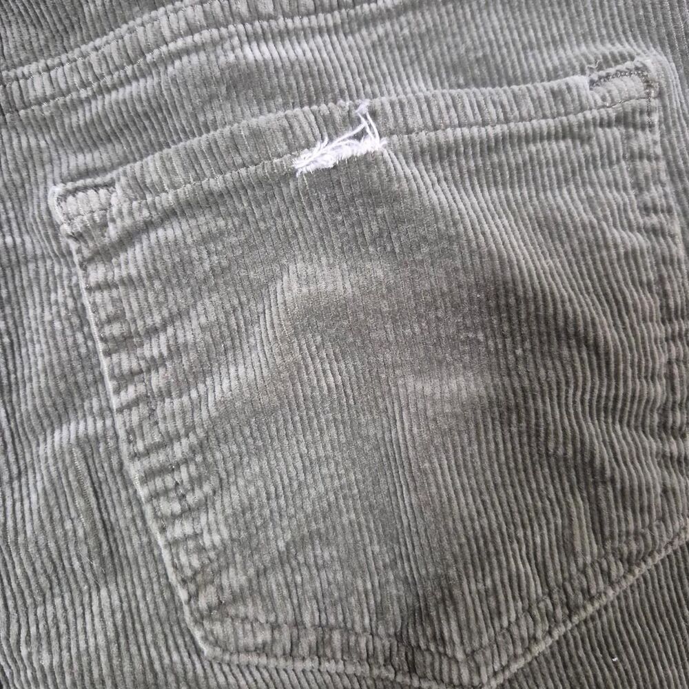 Risen Jeans Kinsley High Waist Green Corduroy Wide Leg Pants Size 3/26 - Picture 7 of 7